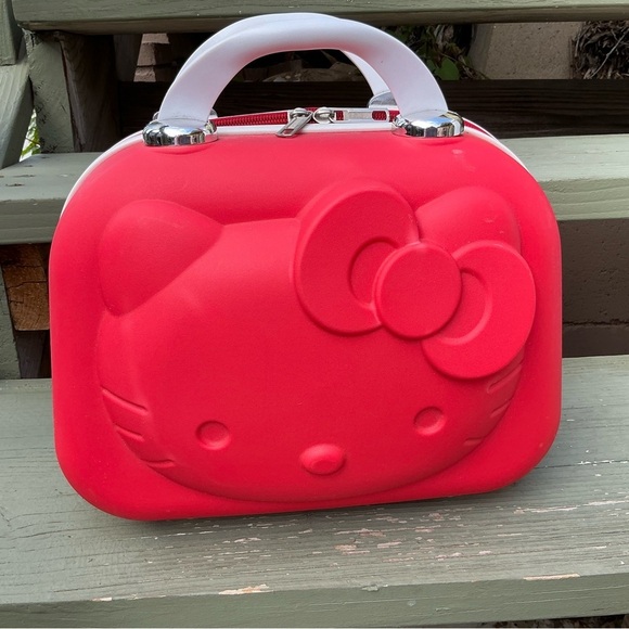 Hello Kitty Other - PINK Hello Kitty Travel Cosmetic Case Box Beauty Makeup Case Bag Organizer